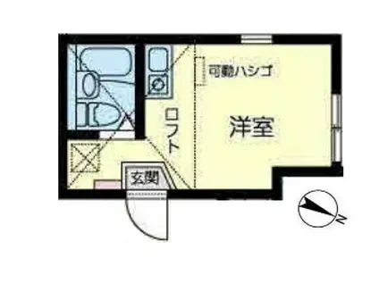 ユナイト井土ヶ谷スウィーツベリーオペラ(ワンルーム/2階)の間取り写真