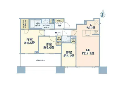 かあさけやき A(2DK/1階)の間取り写真