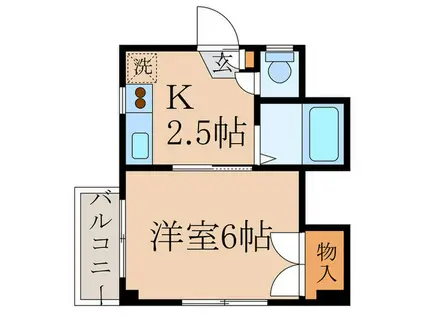 プリムローズ(1K/3階)の間取り写真