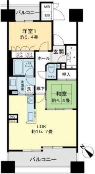 ベレーサ鶴舞公園(2LDK/9階)の間取り写真