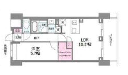 シーズンフラッツ今池ノース(1LDK/7階)の間取り写真