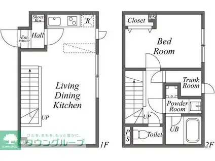 ユーレジデンス下北沢(1LDK/B1階)の間取り写真