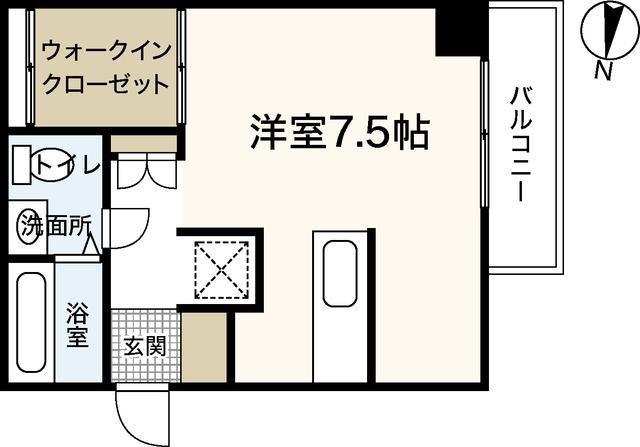 ソルヴェール舟入本町(ワンルーム/3階)の間取り写真