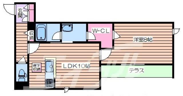 地下鉄長堀鶴見緑地線 鶴見緑地駅 徒歩10分 3階建 築7年(1LDK/1階)の間取り写真
