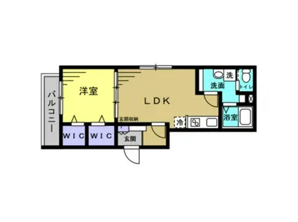 D-COMFORT八千代台(1LDK/1階)の間取り写真