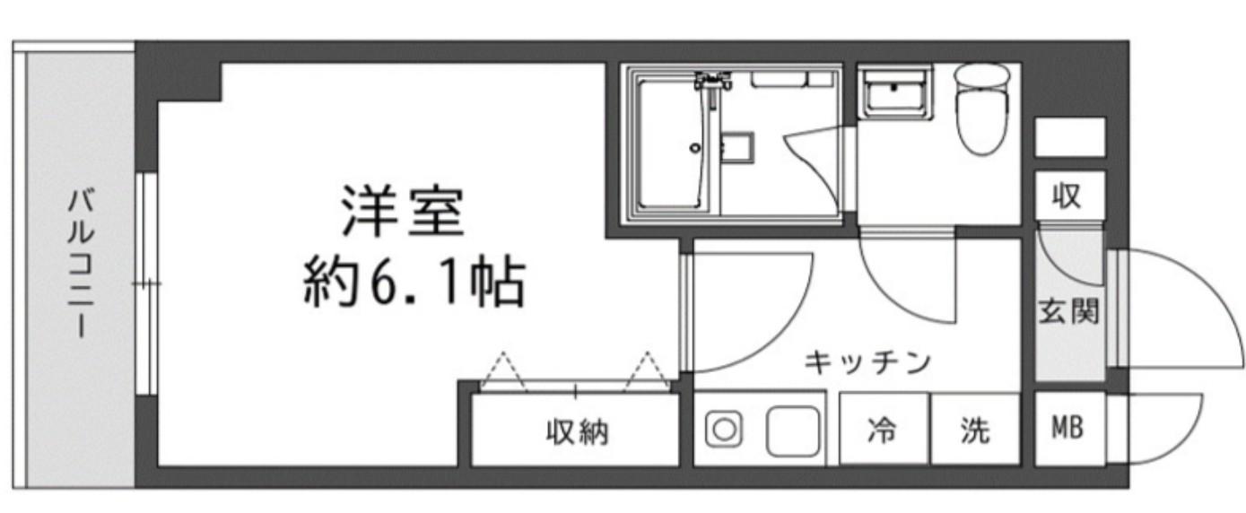 エルスタンザ浦和常磐(1K/3階)の間取り写真