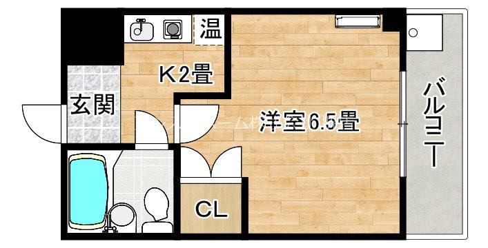 エスタイル中百舌鳥II(1K/3階)の間取り写真