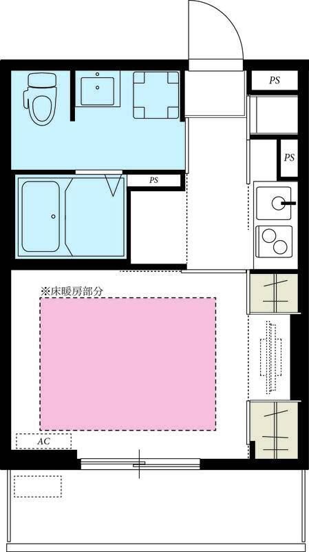 リブリ・花見堂(1K/2階)の間取り写真