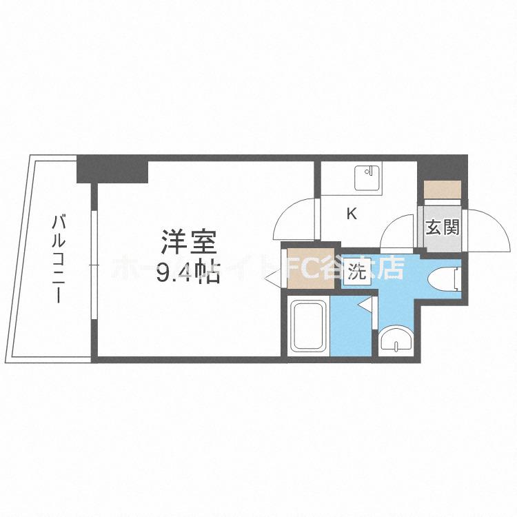 SERENITE日本橋SUD(1K/10階)の間取り写真