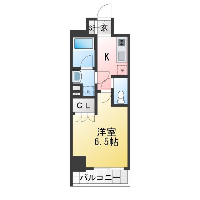 HF川口駅前レジデンス(1K/8階)の間取り写真