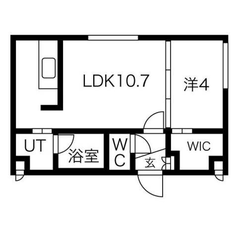 LE PREMIER(1LDK/4階)の間取り写真