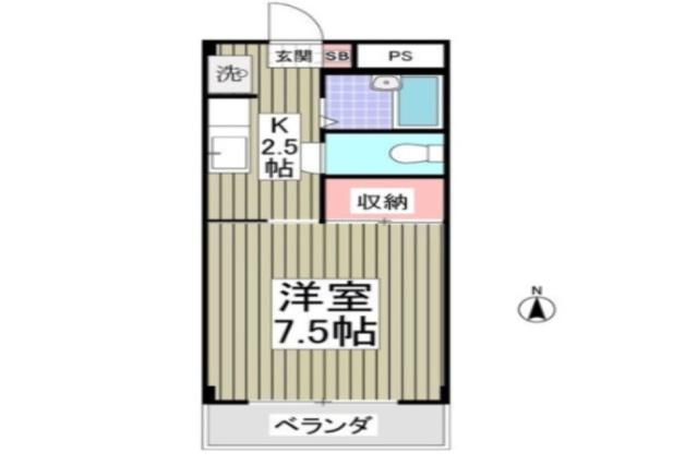 MESONFRITS(1K/3階)の間取り写真
