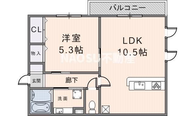 HAPPINESS.T-FIFTEEN-(1LDK/1階)の間取り写真