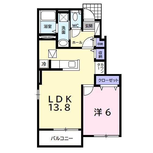 アニメート・S II(1LDK/1階)の間取り写真