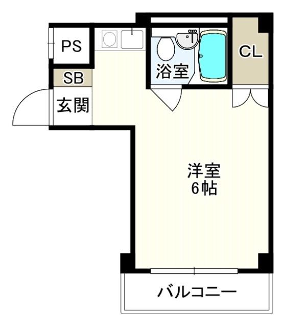 ヴェルド-ル塚口(ワンルーム/4階)の間取り写真