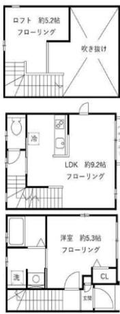 ラ・グランシューズ(1LDK/1階)の間取り写真