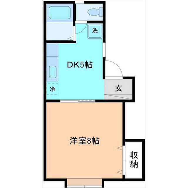 RAFFINE TS(1DK/1階)の間取り写真
