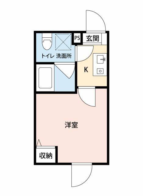STAYGOLD EGOTA(1K/2階)の間取り写真