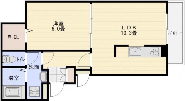 ブリーズ ガーデンⅡ(1LDK/1階)の間取り写真