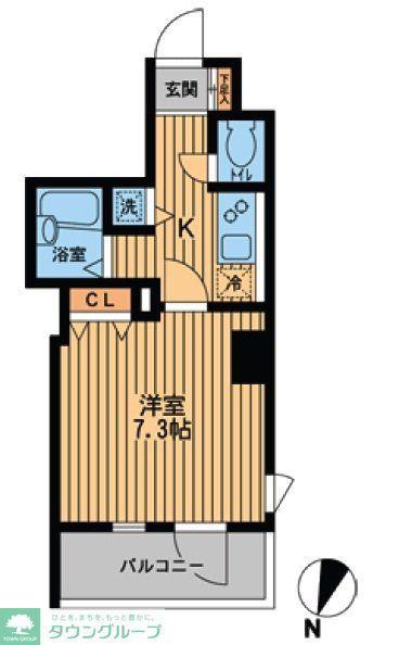 プライムアーバン本郷壱岐坂(1K/8階)の間取り写真
