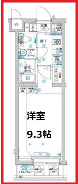 アルテシモ アレス(1K/2階)の間取り写真