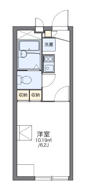 レオパレスROSE LINE(1K/2階)の間取り写真