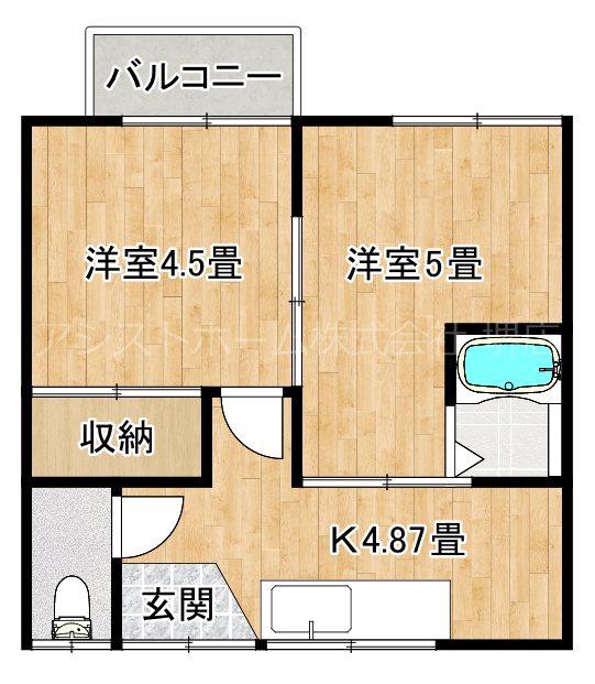 樋口文化(2K/2階)の間取り写真