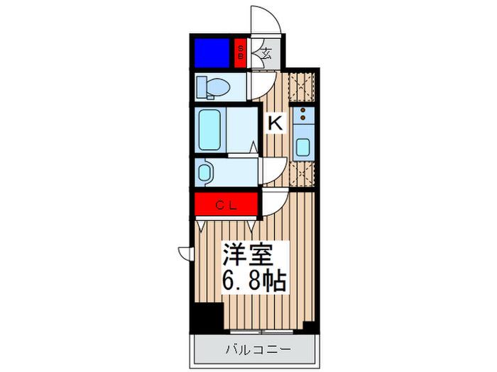 BLANCE OOMIYA(1K/4階)の間取り写真