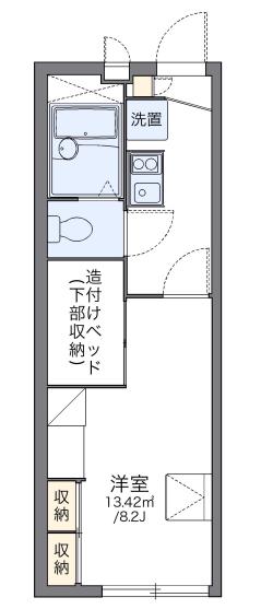 プリマヴェーラ(1K/1階)の間取り写真