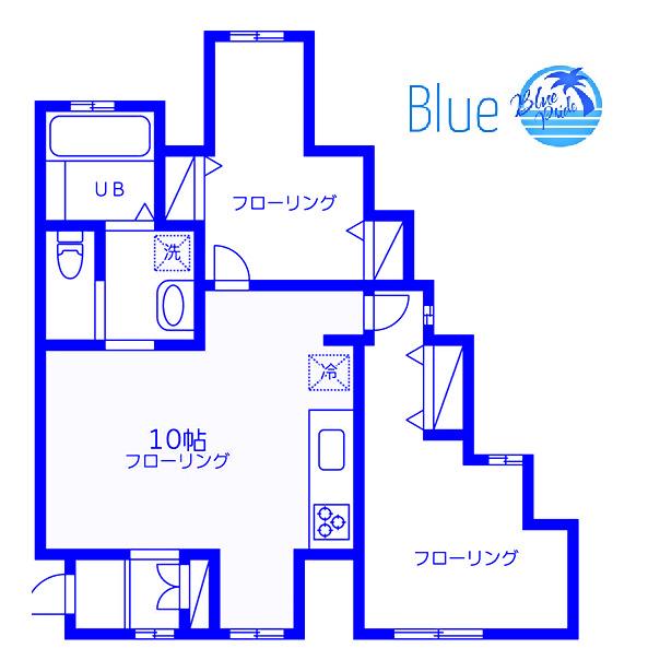 プラスワンヒルズ(2LDK/1階)の間取り写真