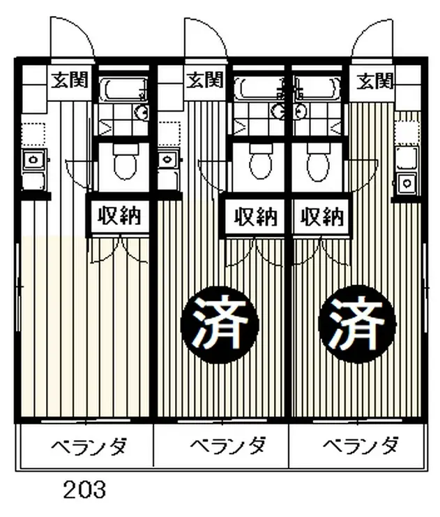 ニューシティーコープ5 2階階 間取り