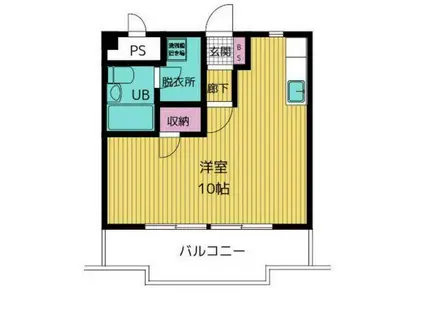 ロイヤルマンション幸塚(ワンルーム/4階)の間取り写真