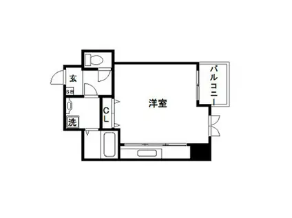 BOND BLDIV(ワンルーム/2階)の間取り写真