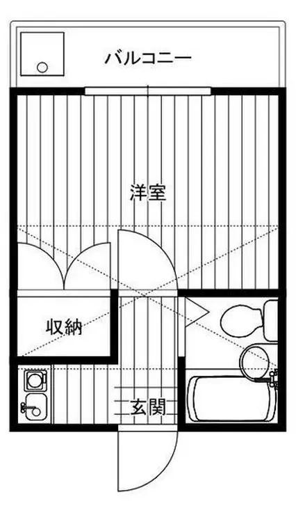 レオパレス馬橋第5 1階階 間取り