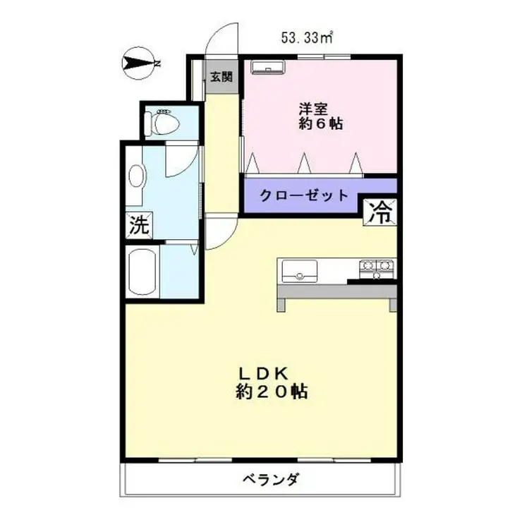南与野ロイヤル 2階階 間取り