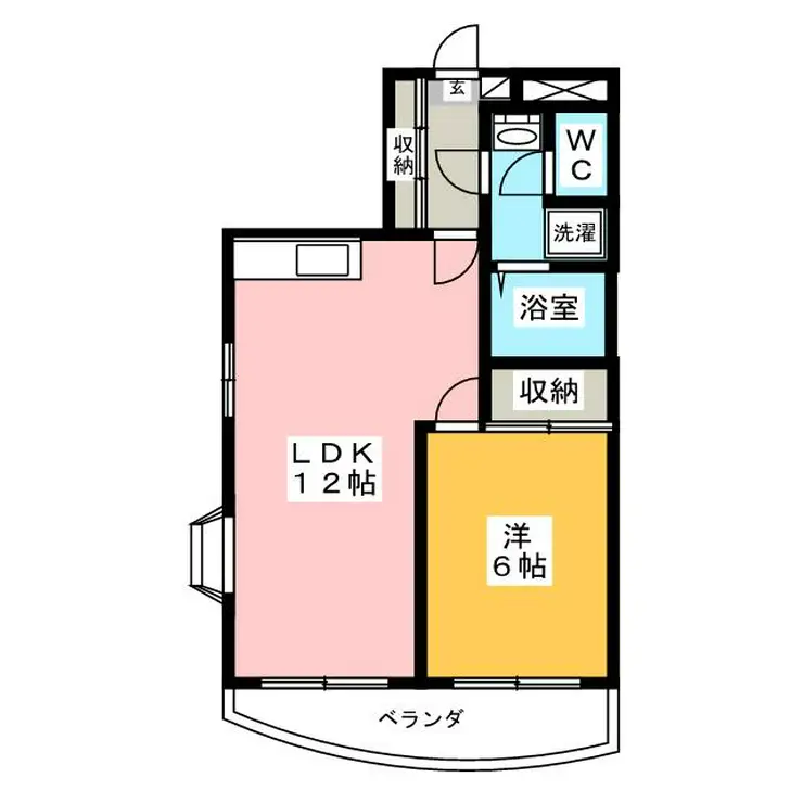 シーパレスタカノ 3階階 間取り