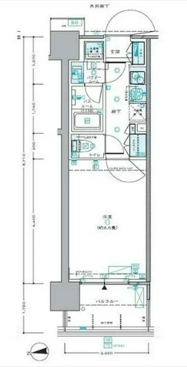 セントラルプレイス新宿御苑前 11階階 間取り