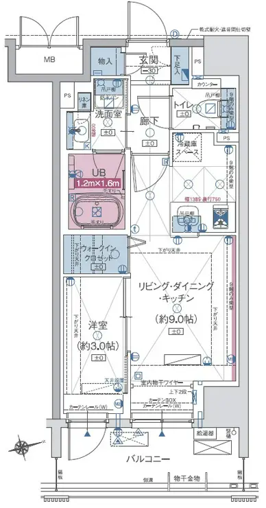 ソルティア藤沢鵠沼 7階階 間取り