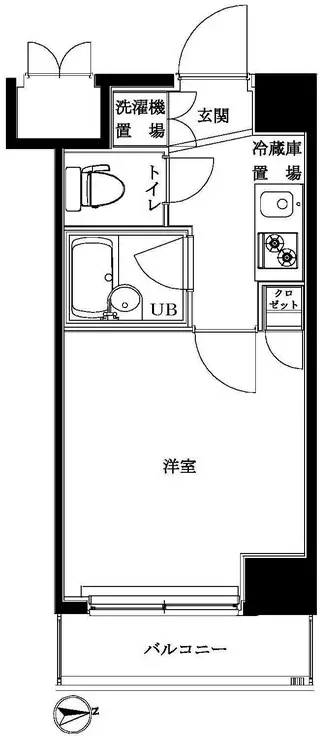 ルーブル北新宿 5階階 間取り
