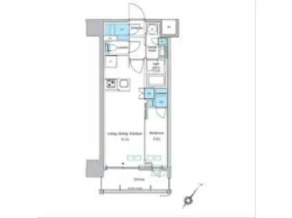 プレディアコート大森山王(1LDK/9階)の間取り写真