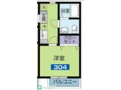 WED COURT Y(1K/3階)の間取り写真