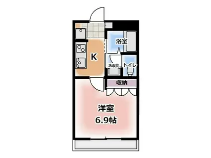 ミニマム(1K/1階)の間取り写真