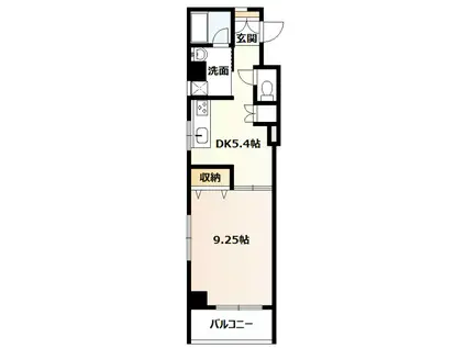 N246 B.L.D(1DK/2階)の間取り写真