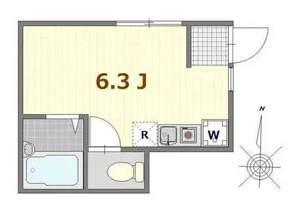 アペックス・南小岩(ワンルーム/1階)の間取り写真