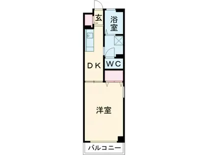 AVENUE COLLINE(1K/1階)の間取り写真