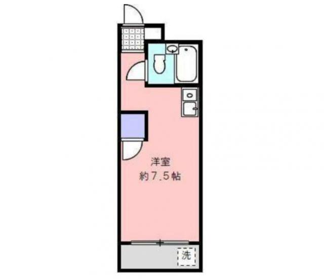 アーバンハイツ(ワンルーム/1階)の間取り写真