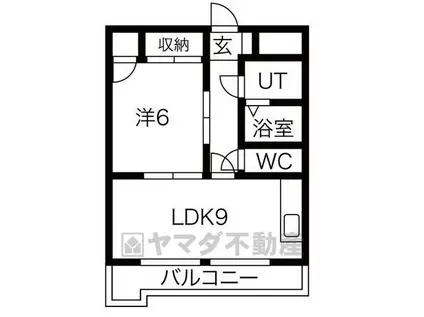 スリーゼ錦(1LDK/4階)の間取り写真