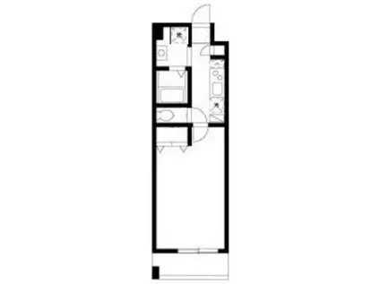 オキザリス(1K/1階)の間取り写真