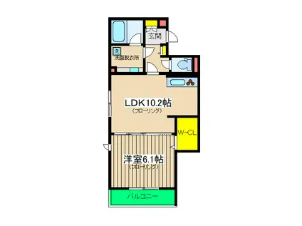 D PAINA 保土ケ谷(1SLDK/3階)の間取り写真