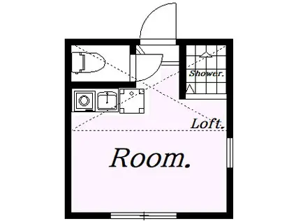 ユナイト小机マイネルリーチ(ワンルーム/1階)の間取り写真